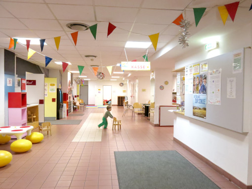 Der Indoorspielplatz-Vorraum